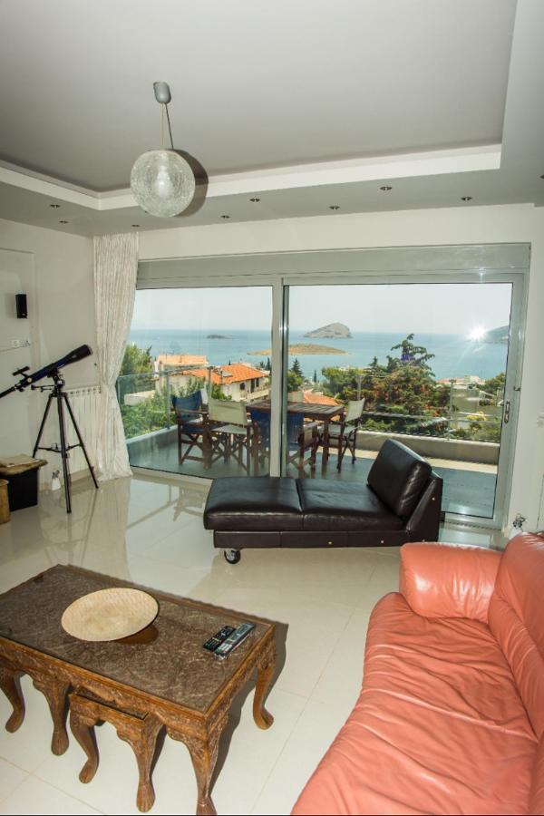 Seaview Pool Villa Near Beach And Athens Airport Pórto Ráfti Buitenkant foto